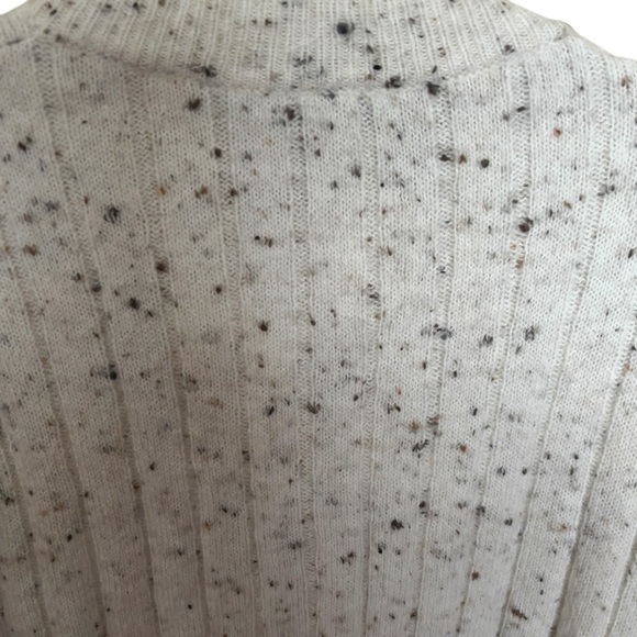 Madewell Women’s Donegal Bowden Wool Blend Cream Elevated Henley Sweater Size S - Picture 5 of 12